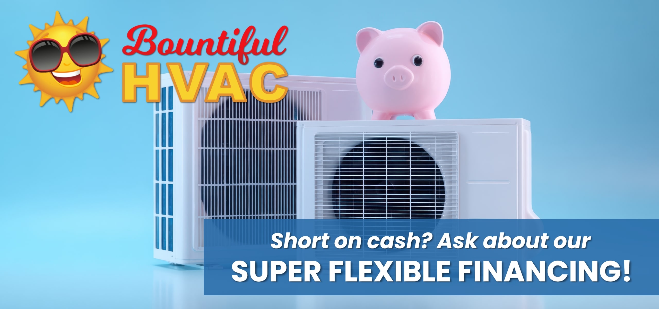 Graphic showing we offer flexible financing.