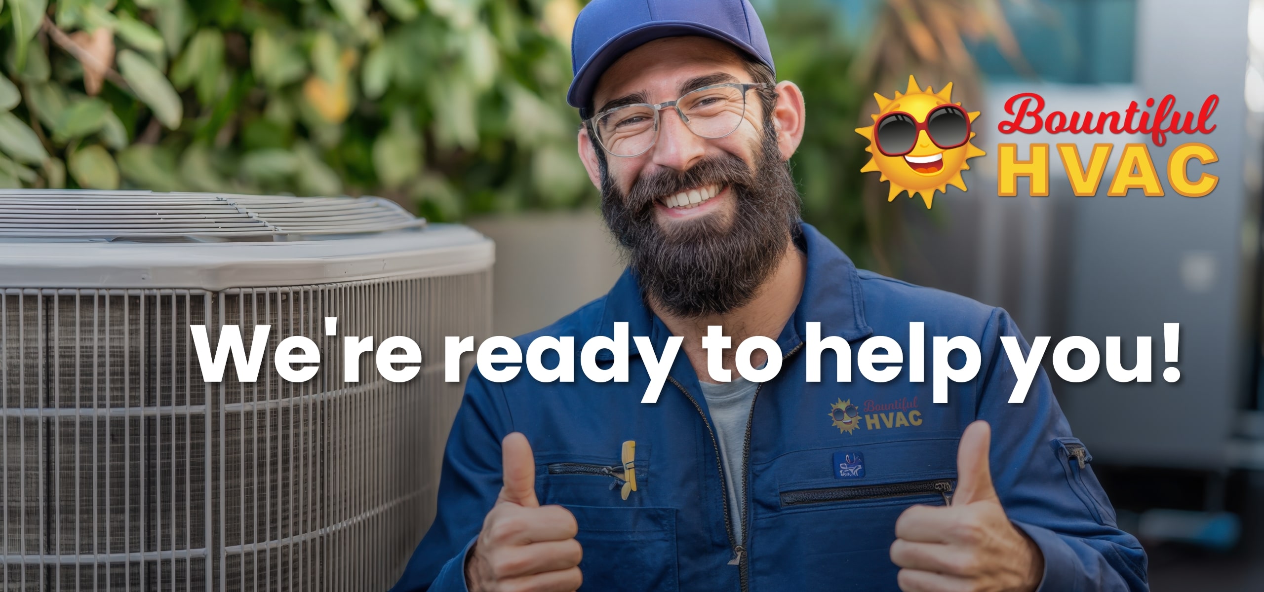 Sunset with HVAC equipment.